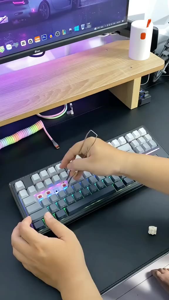 Bàn Phím Cơ Silent Xinmeng M87 V2 Không Dây Bluetooth Gaming LED RGB Pro App Custom Hotswap , 3 Mode | BigBuy360 - bigbuy360.vn