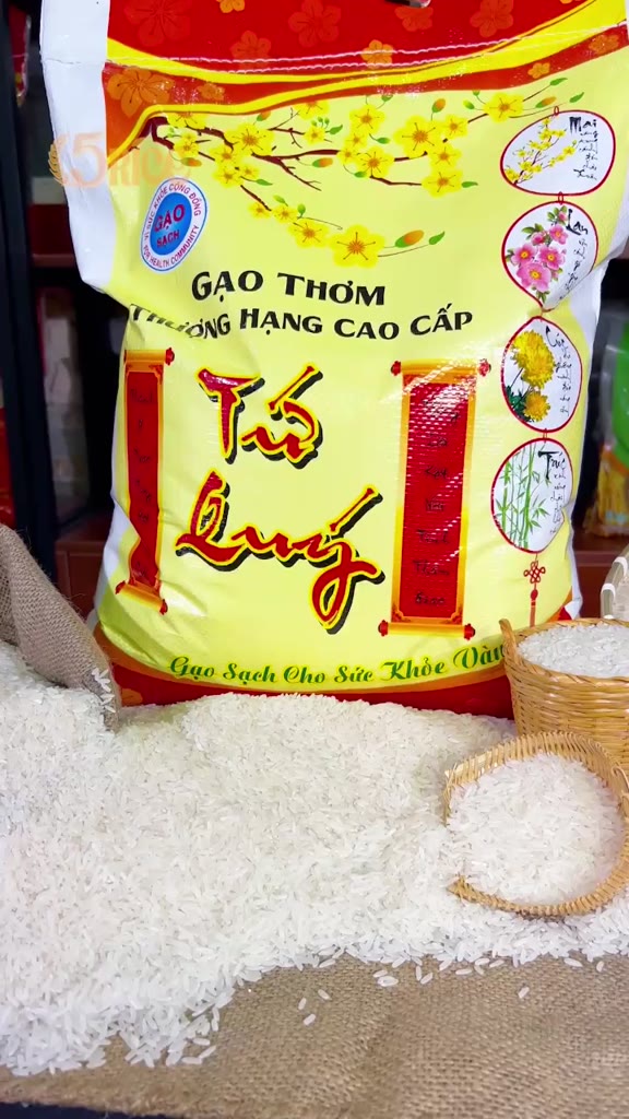 Gạo thơm thượng hạng Tứ Quý - COMBO 20kg - Gạo thượng hạng thơm dẻo, đậm vị chính hãng 5RICE | BigBuy360 - bigbuy360.vn