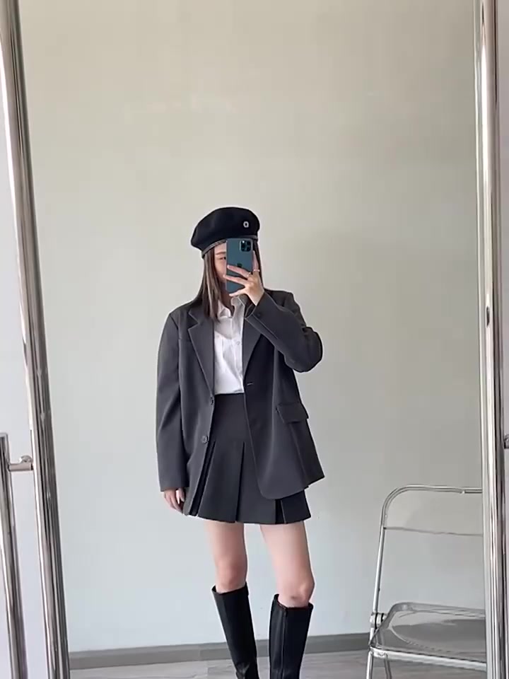 Váy Ngắn Form Chữ A  Xếp Ly Bản To Phong Cách Hàn Quốc T305 | BigBuy360 - bigbuy360.vn