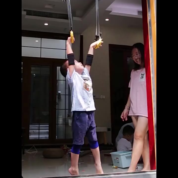 Bộ 2 Vòng Và Dây Treo Xà, Cho Trẻ Em Tăng Chiều Cao Chống Gù Lưng - Vòng Đu Xà Đơn Cho Bé Vận Động
