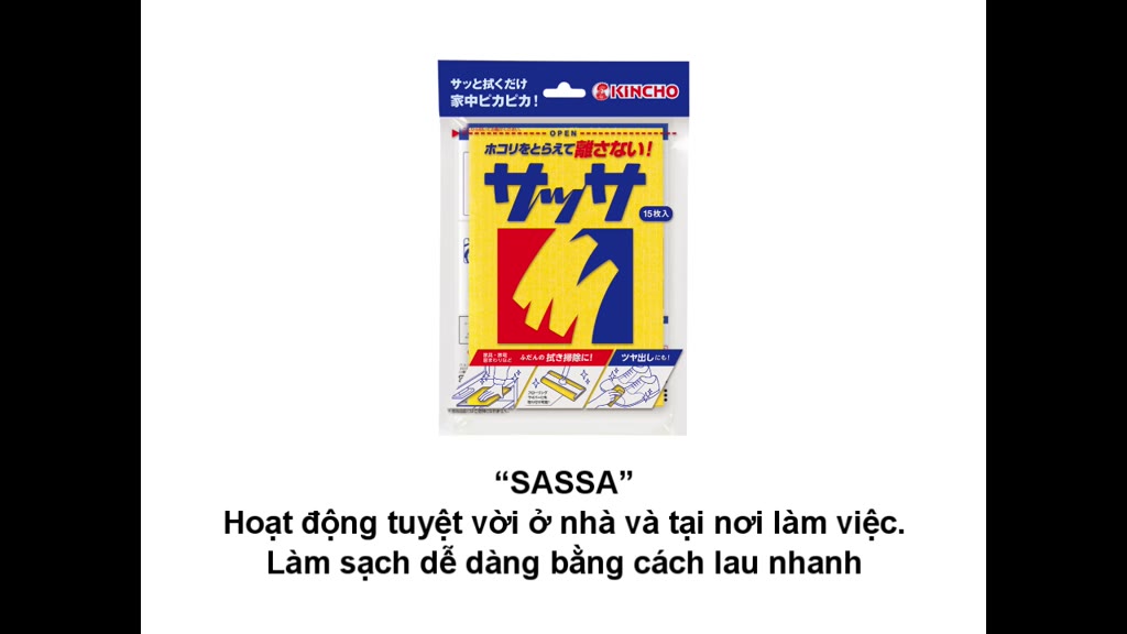 Tấm Lau Đa Năng Kincho Sassa Nhật Bản Nhiều Phân Loại (5&15 Tờ/Gói) | BigBuy360 - bigbuy360.vn