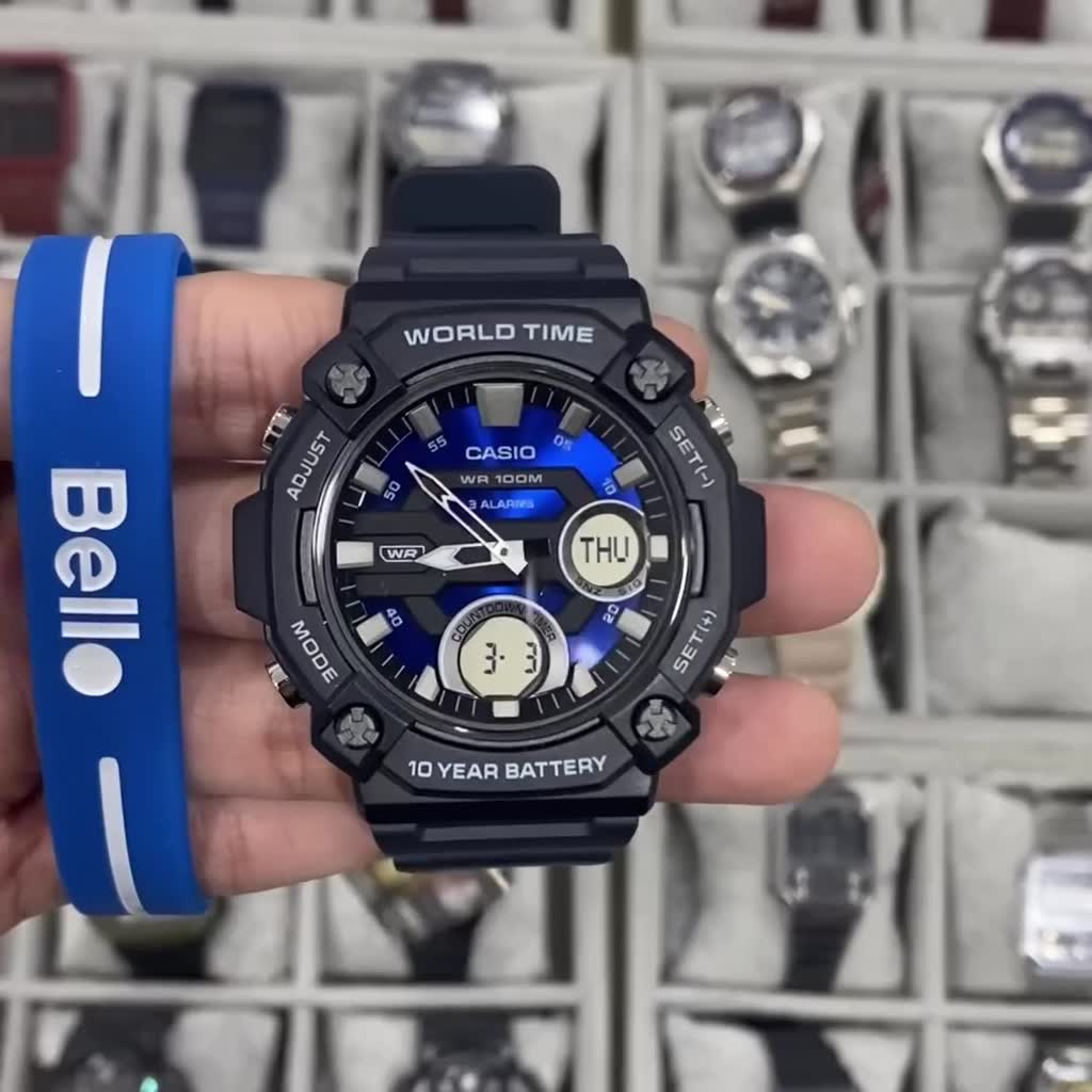 Đồng hồ Nam dây nhựa Casio AEQ-120 chính hãng chính hãng bảo hành 1 năm Pin trọn đời | BigBuy360 - bigbuy360.vn
