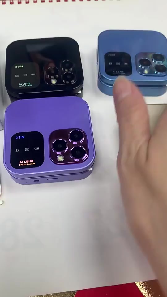 Điện Thoại nắp gập mini 3 mắt SERVO i16 Pro 2 sim nghe gọi nhắn tin cute giá rẻ cho học sinh phong cách nhật bản | BigBuy360 - bigbuy360.vn