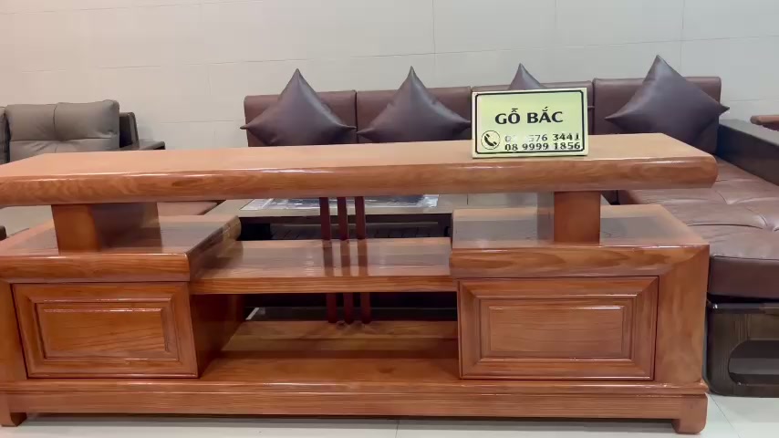Kệ tivi gỗ hương đá cao cấp