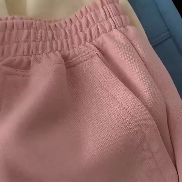 Quần đùi nữ Bigsize cạp cao ống rộng vải tổ ong mềm mát❤ quần short nữ mặc nhà lưng chun co giãn thoáng mát | BigBuy360 - bigbuy360.vn