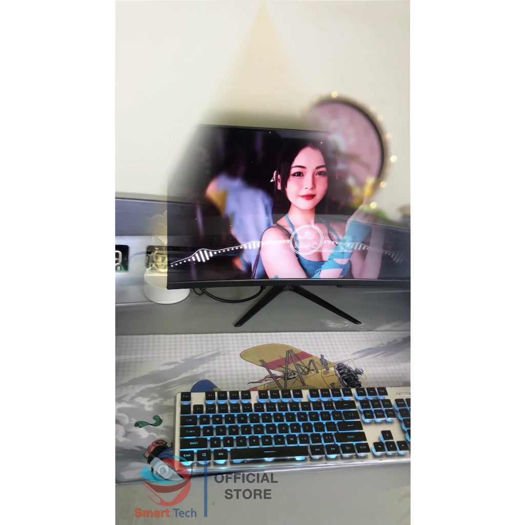 Màn hình máy tính PC 24inch mặt cong Phantom Snake tràn viền  IPS - Full HD - 75Hz - mới fullbox - bảo hành 36th | BigBuy360 - bigbuy360.vn