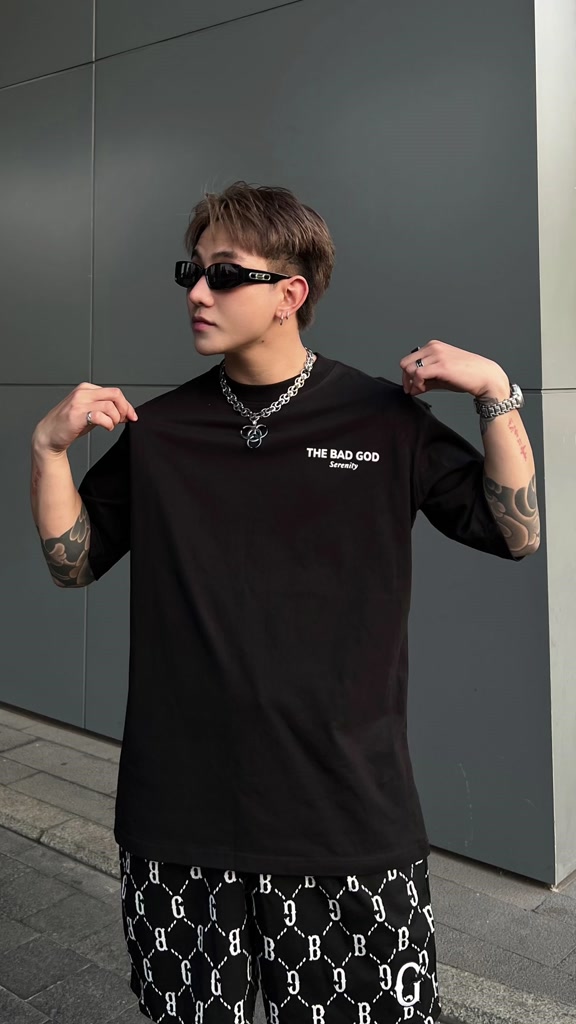 [Ngọc Kem] The Bad God Áo Thun Cổ Tròn Nam Serenity Chất Liệu COTSYN In Cao Thành Áo Phông Local Brand Form Boxy | BigBuy360 - bigbuy360.vn