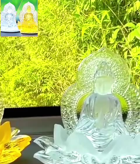 Phật Mẹ Quan Âm Đá Lưu Ly Ngự Đài Sen