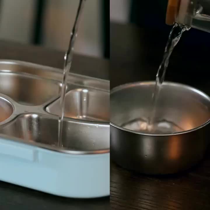 Hộp cơm khay inox cao cấp BUNA, Hộp đựg thức ăn Camen cơm chia ngăn, Hộp cơm chịu nhiệt lò vi sóng | BigBuy360 - bigbuy360.vn