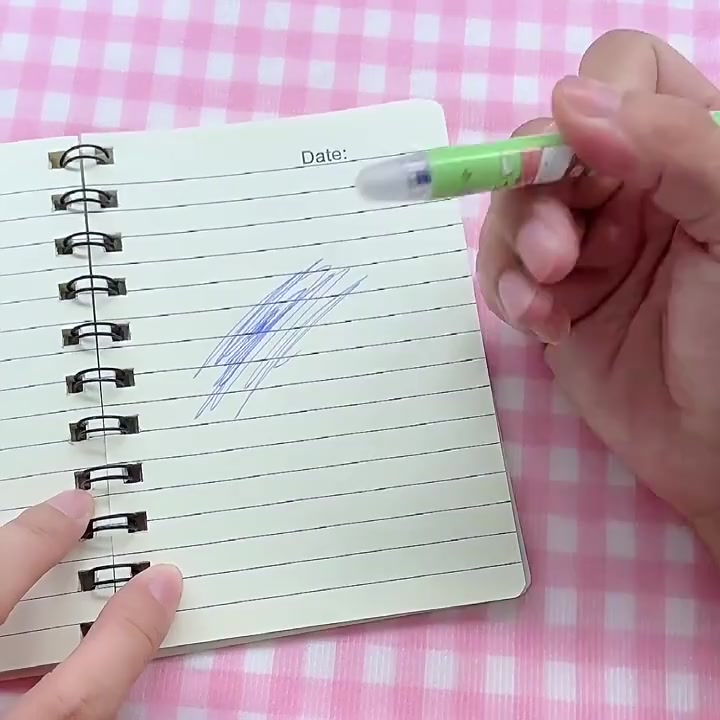 Bút bi bấm xóa được mực xanh HAKI có đầu gôm tẩy được ngòi 0.5mm họa tiết hoạt hình xinh xắn nhiều mẫu B80 | BigBuy360 - bigbuy360.vn