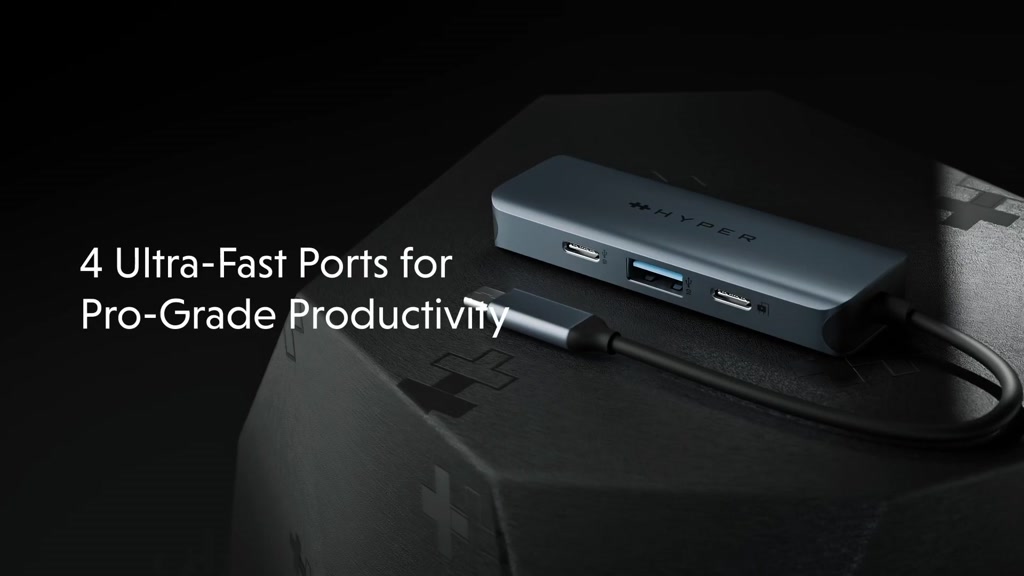 Hub chuyển đổi 4-in-1 Hyper Drive Next 4 Port, USB-C, cổng chuyển đổi cho Macbook/ Laptop - HD4001 | BigBuy360 - bigbuy360.vn