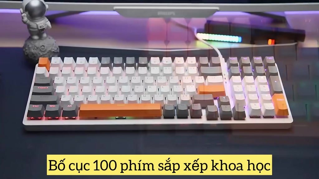 Bàn Phím Cơ Máy Tính Gaming Cao Cấp Mantech K3 LED Rainbow Cực Đẹp, Trục Cơ Red Switch Gõ Êm, Bảo Hành 12 Tháng | BigBuy360 - bigbuy360.vn