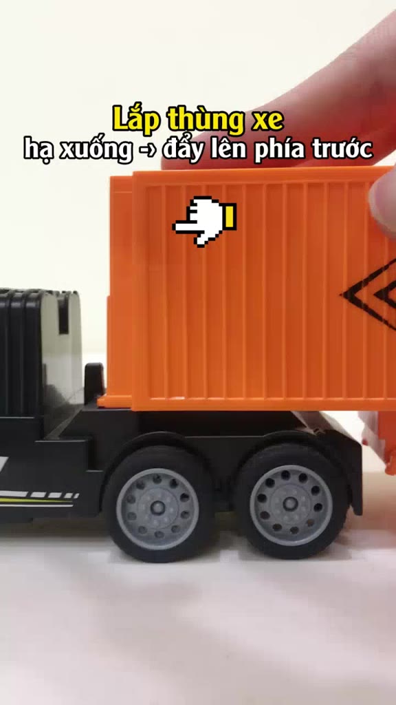 Ô tô điều khiển từ xa Container có đèn và nhạc