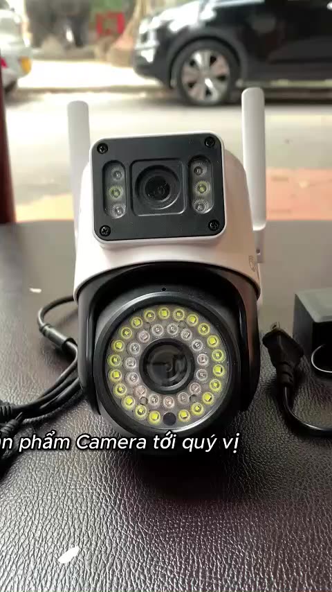 Camera YooSee ngoài trời 2 mắt - 2 màn hình siêu nét - Ban đêm có màu - Xoay 360 - Đàm thoại 2 chiều | BigBuy360 - bigbuy360.vn