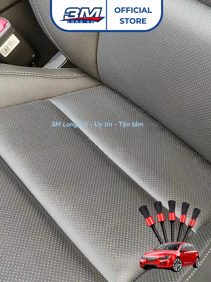 Bộ 5 chổi cọ vệ sinh xe ô tô đa năng