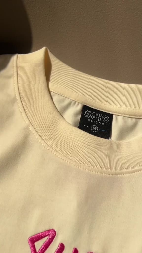 Áo Thun Thêu 8YO CHILDHOOD Tee Cotton Mềm Mịn Mát - Áo Phông Local Brand Unisex Nam Nữ Form Rộng | BigBuy360 - bigbuy360.vn