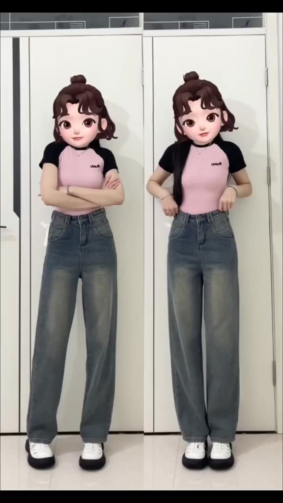 Quần jeans wash nữ WHOSE dáng ống suông rộng lưng cao màu xanh xám SMOKE V2 CẠP CAO phong cách RETRO 2024 | BigBuy360 - bigbuy360.vn