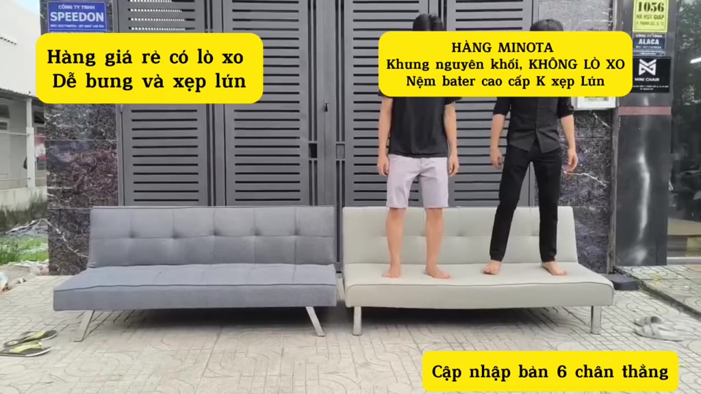 Ghế Sofa Giường 1m7 [6 CHÂN | KHÔNG LÒ XO] New 2024 MINOTA Thiết kế đẹp mắt sang trọng tinh tế | BigBuy360 - bigbuy360.vn