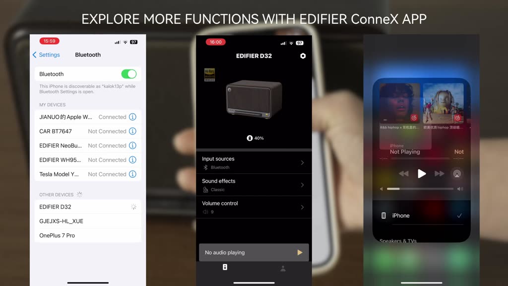 Loa Để Bàn Bluetooth EDIFIER D32 | Công suất 60W | Thời Gian Sử Dụng Tới 11H | Thiết Kế Retro | Bảo Hành 15 Tháng | BigBuy360 - bigbuy360.vn