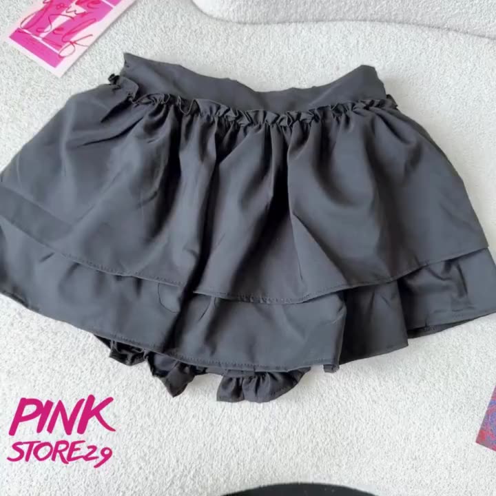 CHÂN VÁY PHỐI BÈO DÁNG NGẮN 2 TẦNG SIÊU XOÈ QUẦN BÍ TRONG DỄ THƯƠNG | BigBuy360 - bigbuy360.vn