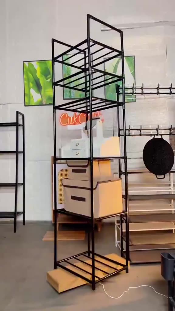 Kệ Để Đồ Đa Năng - Kệ Nhà Bếp, Kệ Phòng Khách, Phòng Ngủ 6 Tầng Khung Thép Cacbon Cứng Cáp | BigBuy360 - bigbuy360.vn