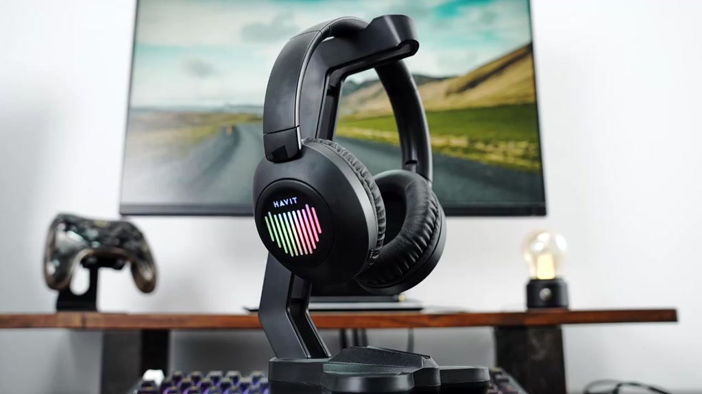 Tai nghe Bluetooth Headphone Havit H663BT Pin 26 tiếng | Kết Nối 2 Thiết Bị | Led RGB Bluetooth 5.3 | BigBuy360 - bigbuy360.vn