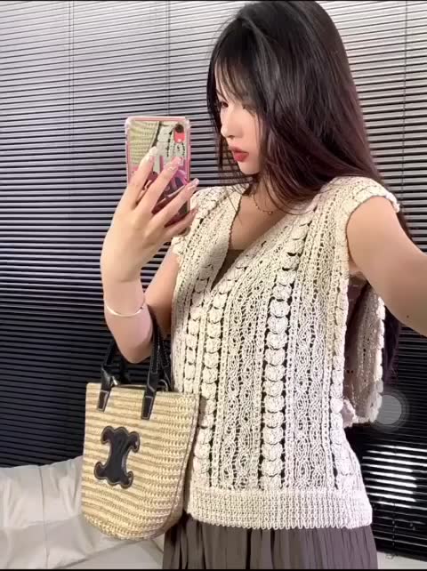 Áo Lưới Dệt Kim, Áo Sát Nách Cổ Tay Cánh Dơi Phối Áo 2 Dây Đi Biển Mùa Hè Phong Cách Vintage Hot Trend 2024 Nanganhchuye | BigBuy360 - bigbuy360.vn