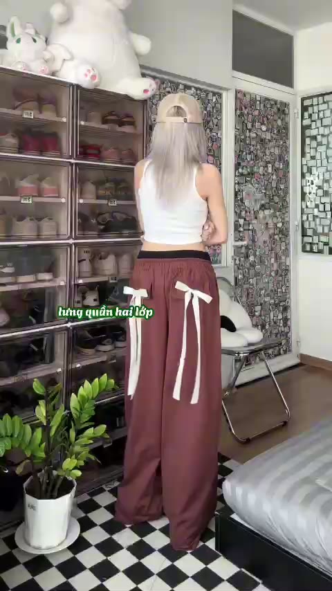 ( MUA 1 QUẦN TẶNG KÈM 2 NƠ-NƠ CÓ THỂ THÁO RỜI) QUẦN DA CÁ FORM RỘNG UNISEX CÓ CHỐNG TIA UV ( Q2 ) | BigBuy360 - bigbuy360.vn