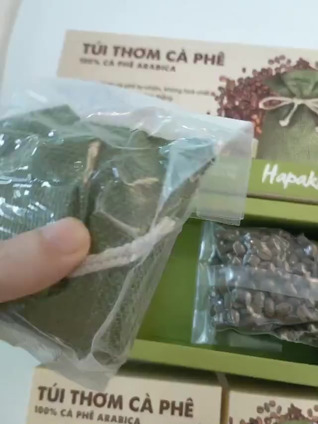 Túi Cafe Khử Mùi Ô Tô Arabica Thảo Dược Hapaku