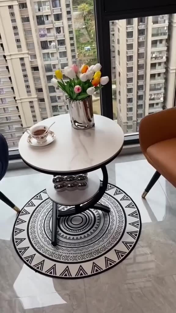 Bàn trà cafe mini decor, bàn trà bàn cà phê mini, bàn 2 tâng decor phòng ngủ phòng khách  - HM268 | BigBuy360 - bigbuy360.vn