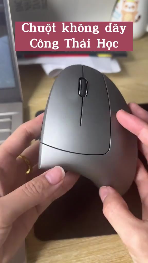 Chuột không dây kiểu đứng, CHUỘT CÔNG THÁI HỌC HXSJ wireless USB 2.4GHz chống mỏi PC/laptop | BigBuy360 - bigbuy360.vn
