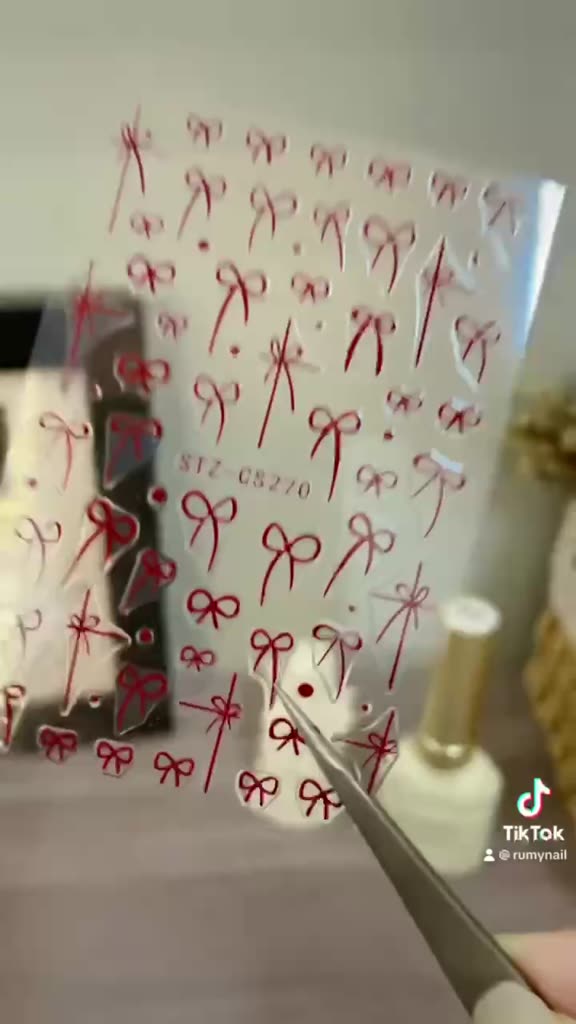 Sticker dán móng, sticker nail, miếng dán móng tay 3D nail sticker mã nơ rẻ CS270 | BigBuy360 - bigbuy360.vn