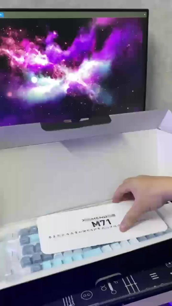 Bàn Phím Cơ Bluetooth Cao Cấp Attack Shark M71 New 2024 Khung Nhôm CNC LED RGB 3 MODE Hotswap 5 Pin | BigBuy360 - bigbuy360.vn