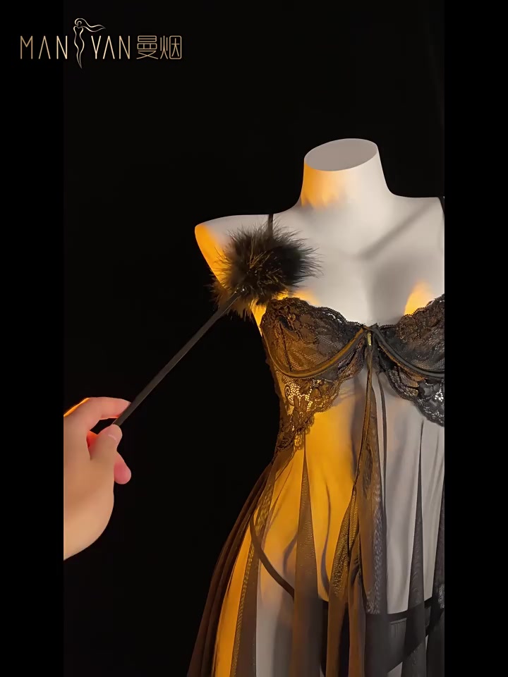 Váy Ngủ Ren Xẻ Trước Có Gọng Cài Ngực Trước Váy Hai Dây Xuyên Thấu Gợi Cảm Cho Bạn Gái | BigBuy360 - bigbuy360.vn