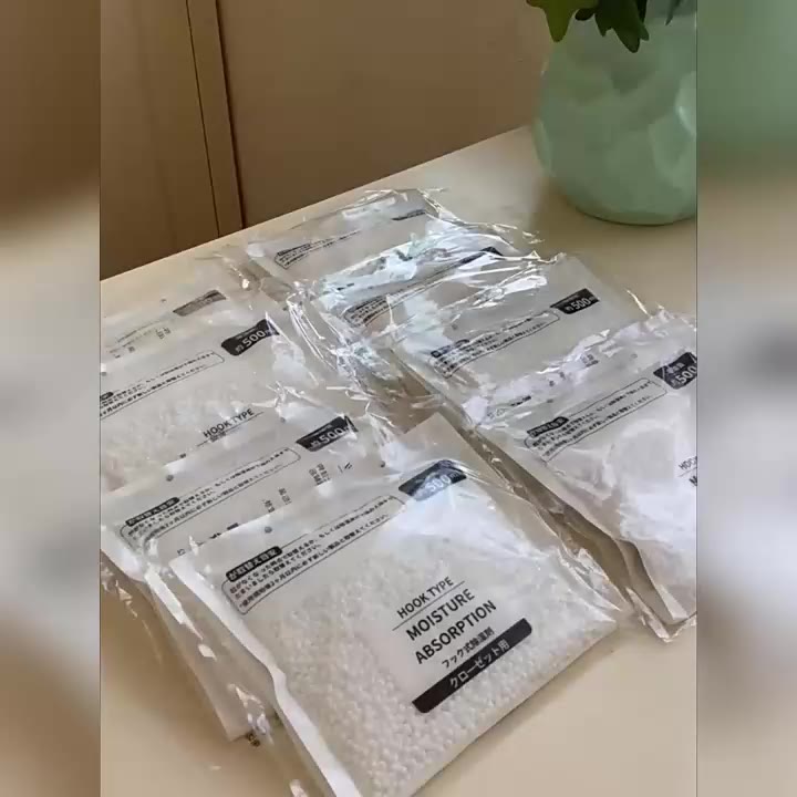 Túi Hút Ẩm Khử Mùi Tổ Ấm 2 Ngăn Siêu Hút Ẩm 500ml Chống Mốc, Nồm, Ẩm Có Móc Treo Tủ Quần Áo, Tủ Giày