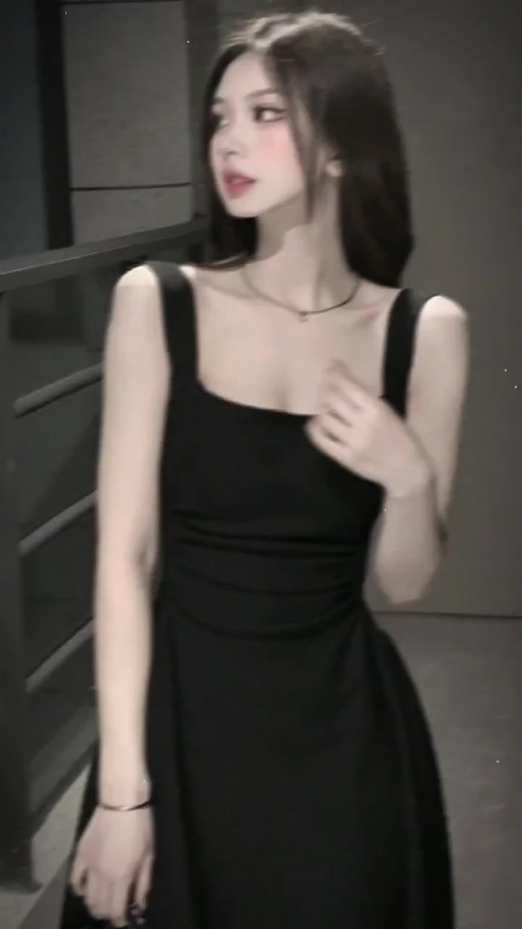 Váy body 2 dây đầm ôm body sexy dáng chữ A