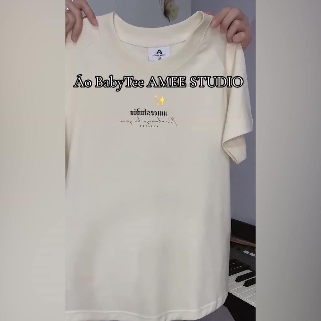 Áo thun Baby Tee Local Brand Amee Studio/ Always Be You 100% Cotton 250gsm | BigBuy360 - bigbuy360.vn