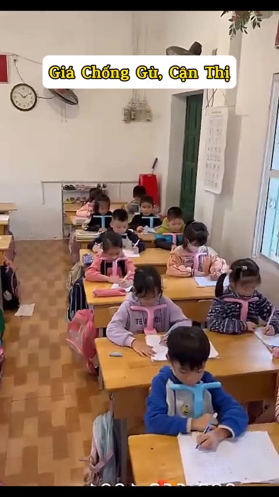 Giá Đỡ Cằm Chống Cận Thị Cải Tiến Super Dụng Cụ Chống Gù Ngồi Thẳng Lưng Cho Trẻ Em Từ 4-15 Tuổi Luyện Chữ Hãng Dododios