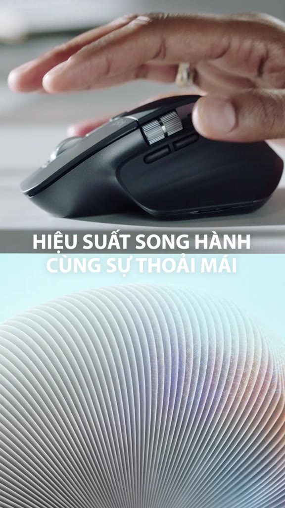 Chuột không dây Logitech MX Master 3S Bluetooth USB kèm Cáp sạc 7 nút Cuộn siêu nhanh Chính hãng Bảo hành 12Tháng | BigBuy360 - bigbuy360.vn