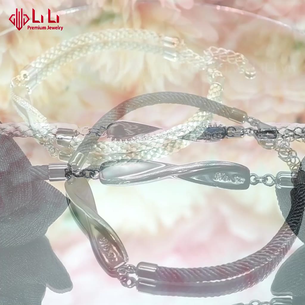 Lắc tay bạc cặp đôi LiLi S925 đính đá CZ cao cấp tình yêu Forever Love LILI_986852 | BigBuy360 - bigbuy360.vn