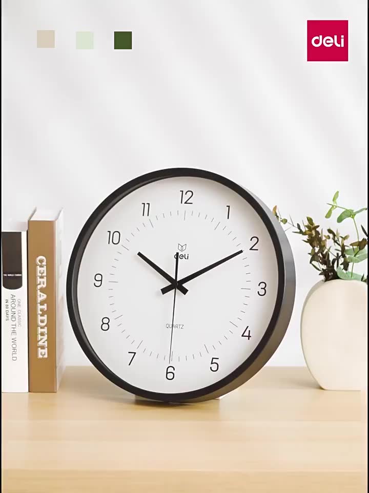 Đồng Hồ Treo Tường Kim Trôi Deli Không Ồn Minimalist Tối Giản Quà Tặng Tân Gia Trang Trí Nhà Cửa | BigBuy360 - bigbuy360.vn