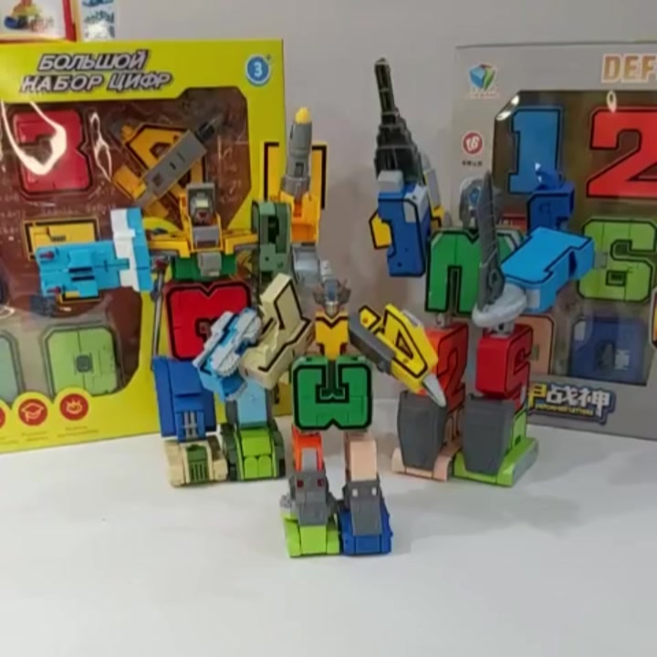 [ CỠ ĐẠI] Bộ Số Biến Hình 10 số - Đồ Chơi Lắp Ráp Robot