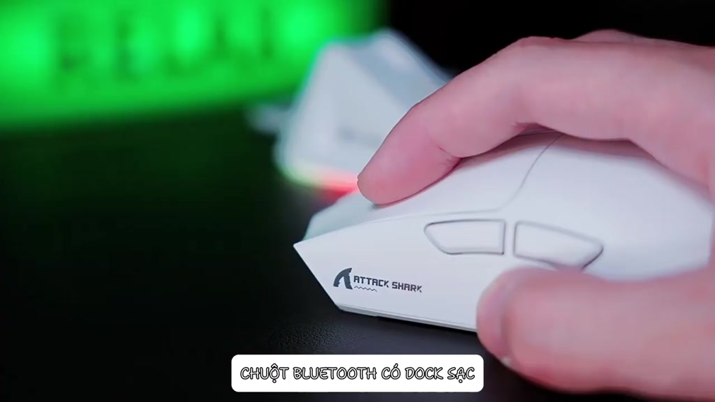 Chuột Gaming Không Dây Bluetooth Attack Shark X11 Chip PRO PAW3311 Có Dock Sạc LED, 22000 DPI | BigBuy360 - bigbuy360.vn