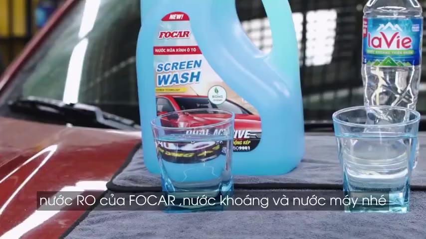 Nước rửa kính ô tô FOCAR công nghệ chống bám nước