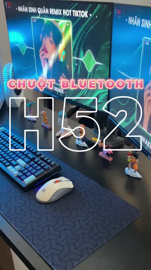 Chuột Không Dây Gaming Led PRO Ziyou H52 Công Thái Học Bluetooth 5.1 và USB 2.4G Pin Sạc 20 Ngày | BigBuy360 - bigbuy360.vn