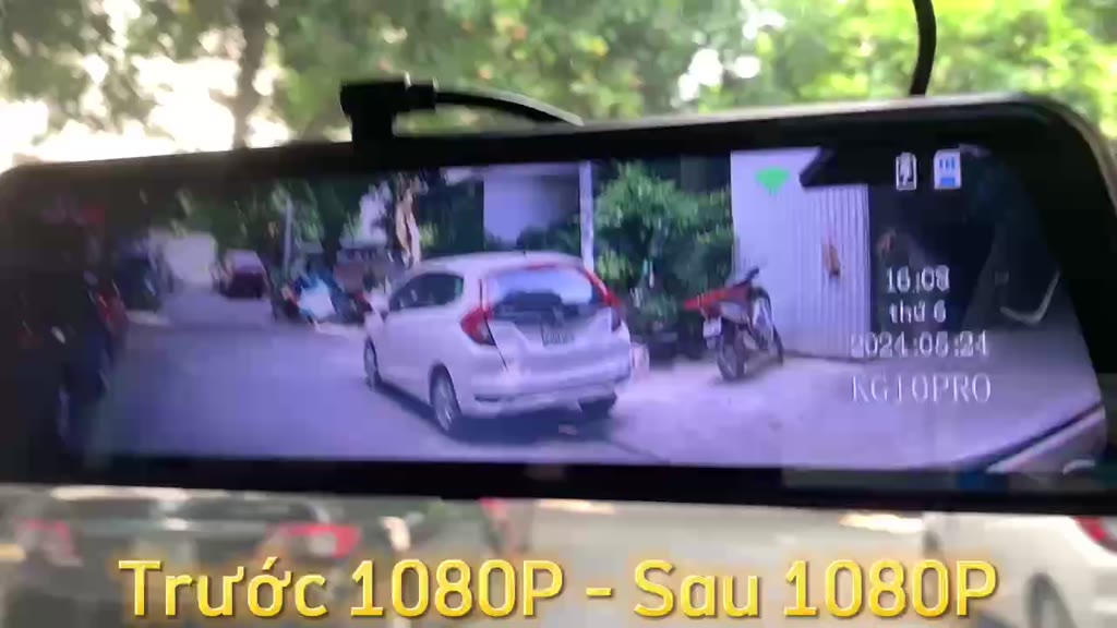 Camera hành trình ONTEKCO KG10 Pro có wifi,màn gương cảm ứng 10 inh, Full HD 1080P ghi hình trước sau- Bảo hành 12 tháng | BigBuy360 - bigbuy360.vn