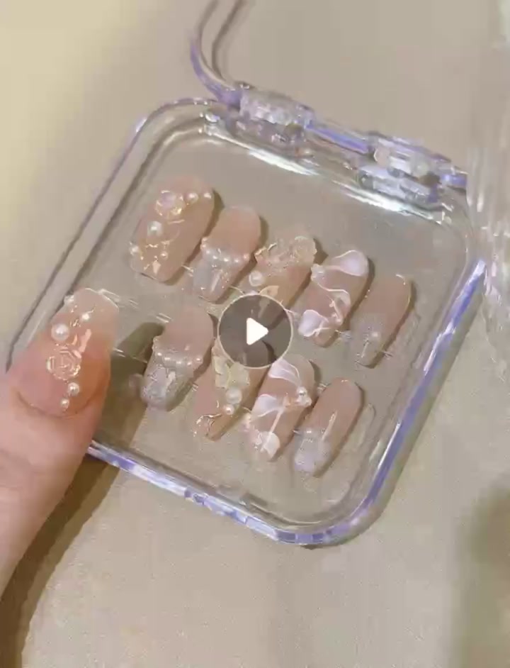 hộp đựng nailbox, nail box đựng móng úp nailbox hộp trong suốt vuông chữ nhật - manh219 | BigBuy360 - bigbuy360.vn