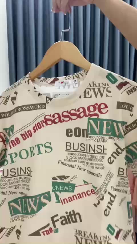 Áo Phông Nữ In Họa Tiết Nhiều Màu Chất Liệu Cotton Mặc Nhẹ Mát Thoáng Khí | BigBuy360 - bigbuy360.vn