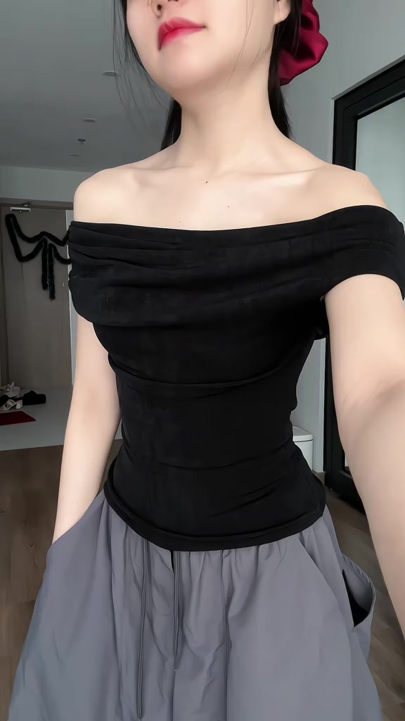 Áo Trễ Vai Nữ AMYYSTORE Áo Kiểu Nữ Phong Cách Tiểu Thư Thanh Lịch MA855 | BigBuy360 - bigbuy360.vn