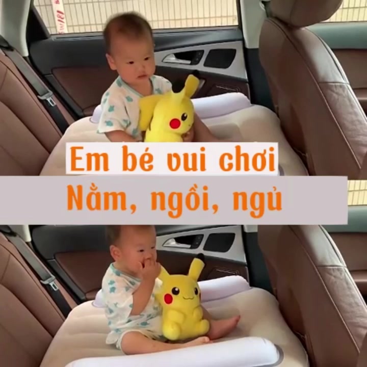 Đệm hơi ô tô cho bé ngủ một mình